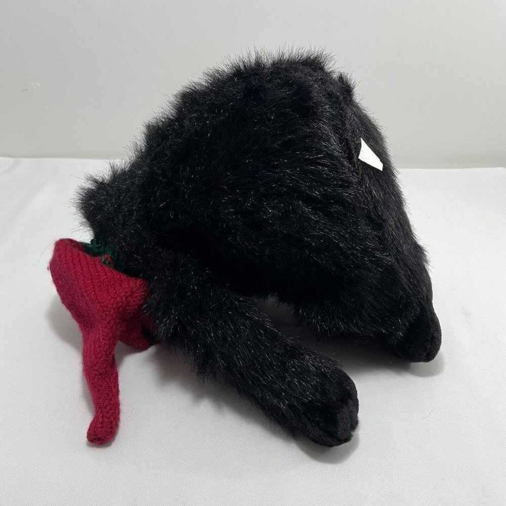 Mty Christmas Gorilla Plush 11” Monkey Ape Black Chubby Winter Beanie Hat Hairy - Picture 5 of 10
